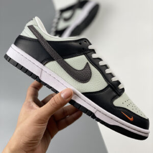 Nike Dunk Low Mini Swoosh Grey Black Orange FN7808-001 For Sale