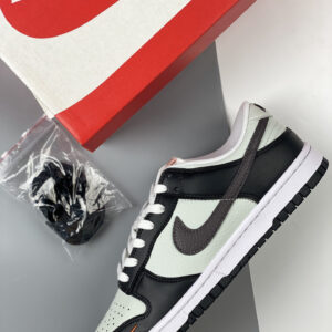 Nike Dunk Low Mini Swoosh Grey Black Orange FN7808-001 For Sale