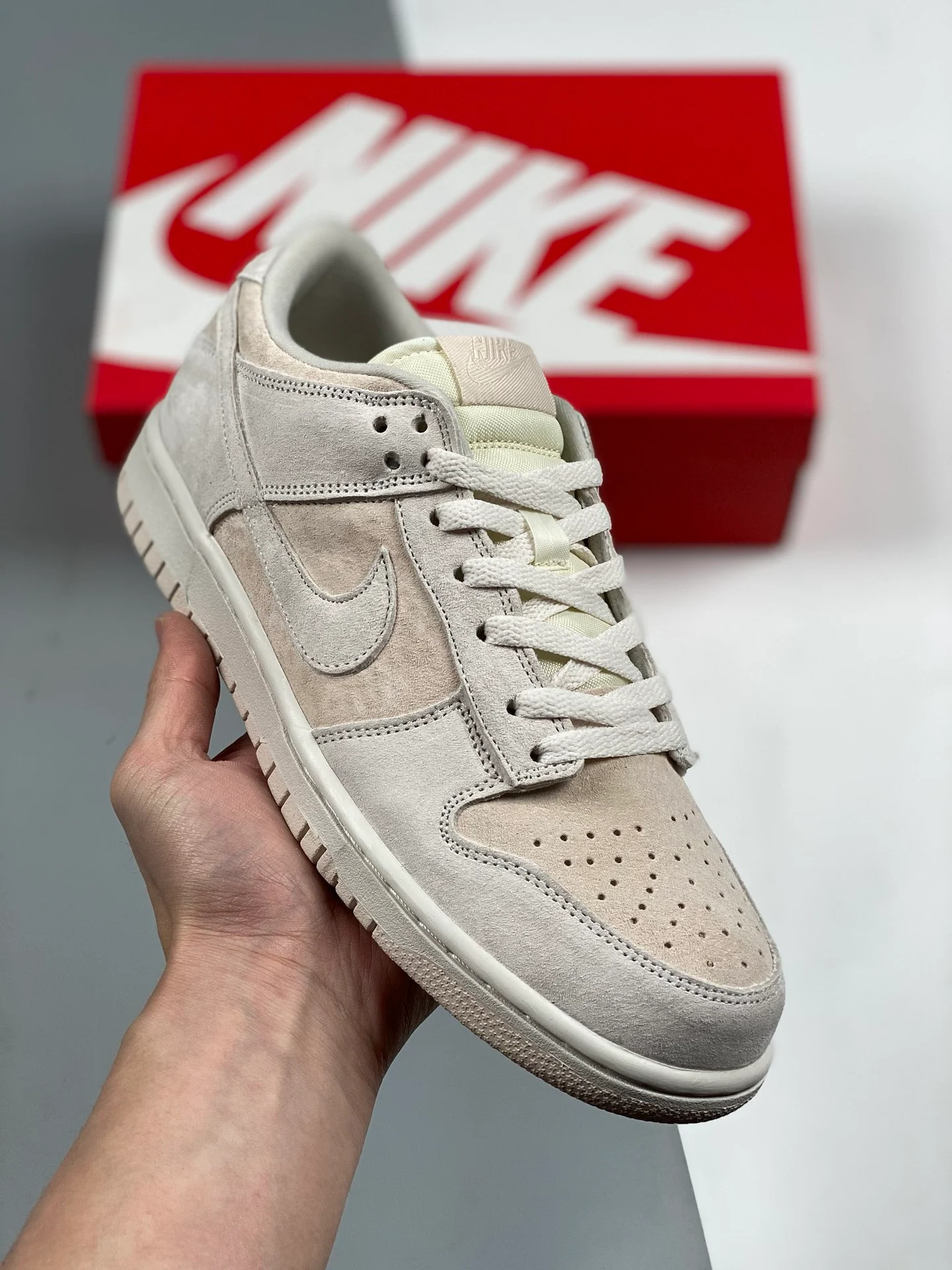 Nike Dunk Low PRM Vast Grey Summit White-Pearl White For Sale