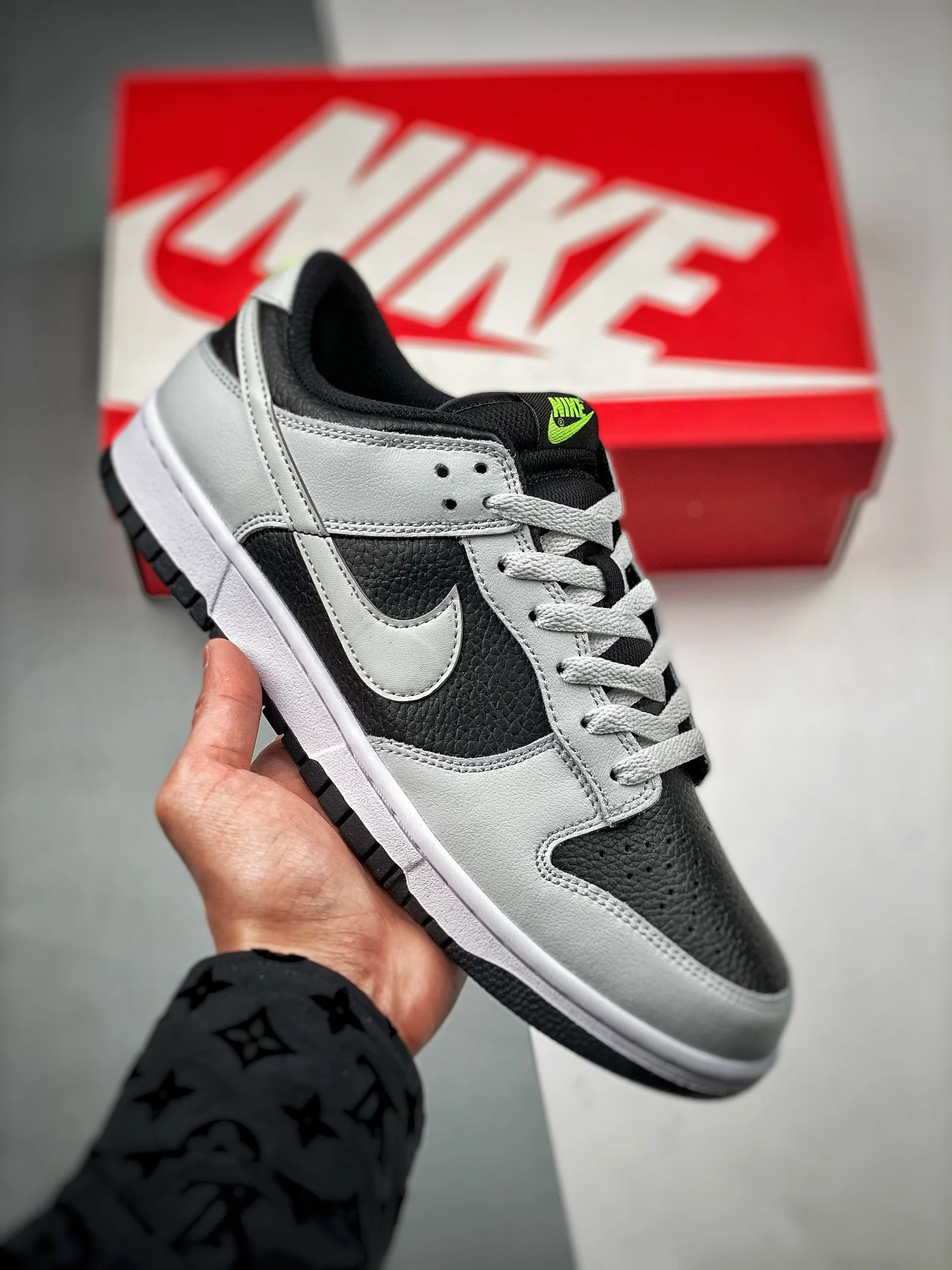 Nike Dunk Low Reverse Panda Grey Black Volt FD9756-001 For Sale