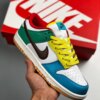 Nike Dunk Low SE Free 99 White Light Chocolate-Roma Green For Sale