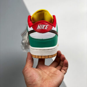 Nike Dunk Low SE Free 99 White Light Chocolate-Roma Green For Sale