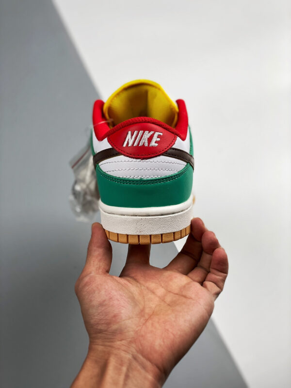 Nike Dunk Low SE Free 99 White Light Chocolate-Roma Green For Sale