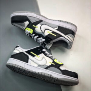 Nike Dunk Low Scrap Black White-Wolf Grey-Lemon Twist DC9723-001 For Sale