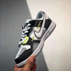 Nike Dunk Low Scrap Black White-Wolf Grey-Lemon Twist DC9723-001 For Sale