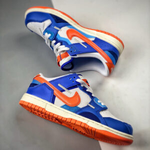 Nike Dunk Low Scrap Knicks White Blue-Orange DM0128-100 For Sale