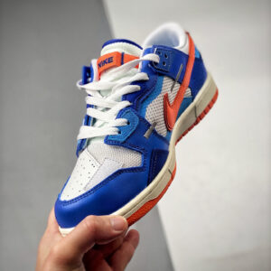 Nike Dunk Low Scrap Knicks White Blue-Orange DM0128-100 For Sale