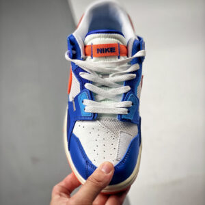 Nike Dunk Low Scrap Knicks White Blue-Orange DM0128-100 For Sale