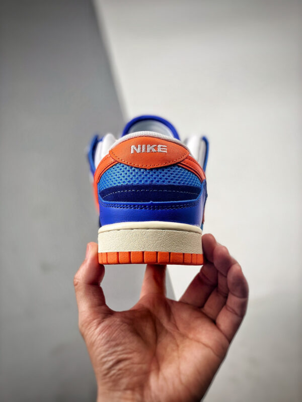 Nike Dunk Low Scrap Knicks White Blue-Orange DM0128-100 For Sale