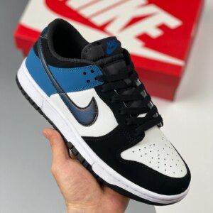 Nike Dunk Low Summit White Industrial Blue-Black FD6923-100 For Sale