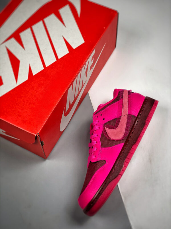 Nike Dunk Low Valentines Day Team Red Pink Prime DQ9324-600 For Sale