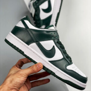 Nike Dunk Low White Team Green-White-Total Orange For Sale