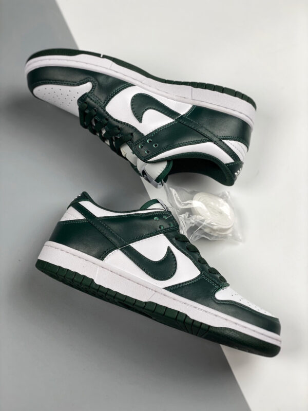 Nike Dunk Low White Team Green-White-Total Orange For Sale