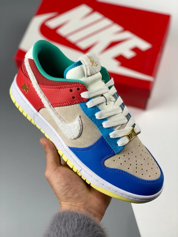 Nike Dunk Low Year of the Rabbit Cream Blue Orange FD4203-111 For Sale