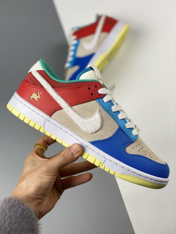 Nike Dunk Low Year of the Rabbit Cream Blue Orange FD4203-111 For Sale