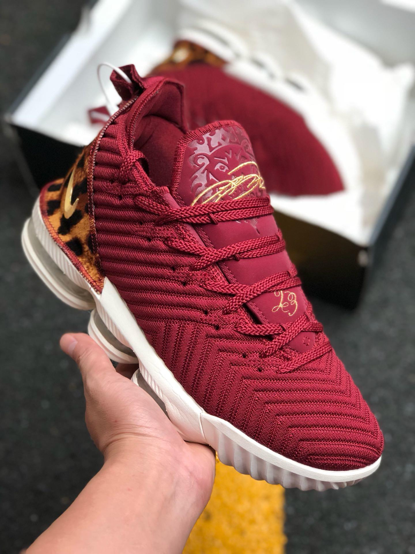 Nike LeBron 16 King Team Red Metallic Gold-Multi Color For Sale