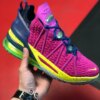 Nike LeBron 18 Los Angeles By Night Pink Prime Multicolor For Sale