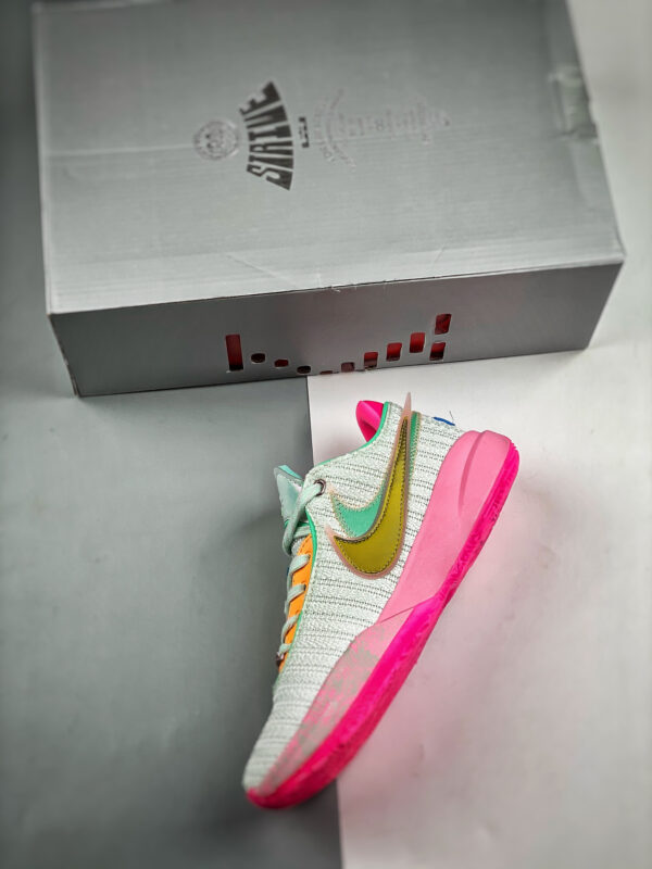 Nike LeBron 20 Time Machine Barely Green Multi-Color-Pink DJ5423-300 For Sale