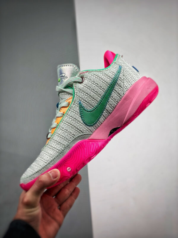 Nike LeBron 20 Time Machine Barely Green Multi-Color-Pink DJ5423-300 For Sale