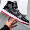 Nike SB Dunk High Bred Black White-Varsity Red For Sale