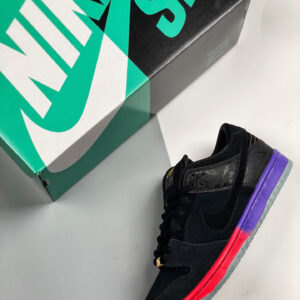 Nike SB Dunk Low BHM Black Black-Purple Venom 504750-001 For Sale