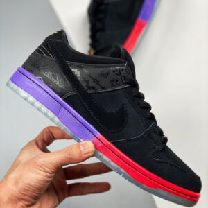 Nike SB Dunk Low BHM Black Black-Purple Venom 504750-001 For Sale