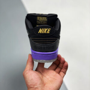 Nike SB Dunk Low BHM Black Black-Purple Venom 504750-001 For Sale