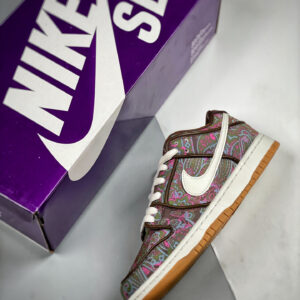 Nike SB Dunk Low Paisley Brown Burgundy-Green-Pink DH7534-200 For Sale