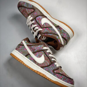 Nike SB Dunk Low Paisley Brown Burgundy-Green-Pink DH7534-200 For Sale