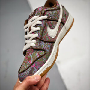 Nike SB Dunk Low Paisley Brown Burgundy-Green-Pink DH7534-200 For Sale