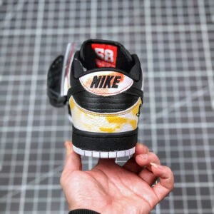 Nike SB Dunk Low Raygun Tie-Dye Black Orange Flash For Sale