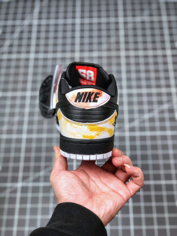 Nike SB Dunk Low Raygun Tie-Dye Black Orange Flash For Sale