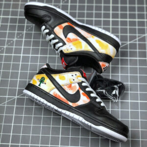 Nike SB Dunk Low Raygun Tie-Dye Black Orange Flash For Sale