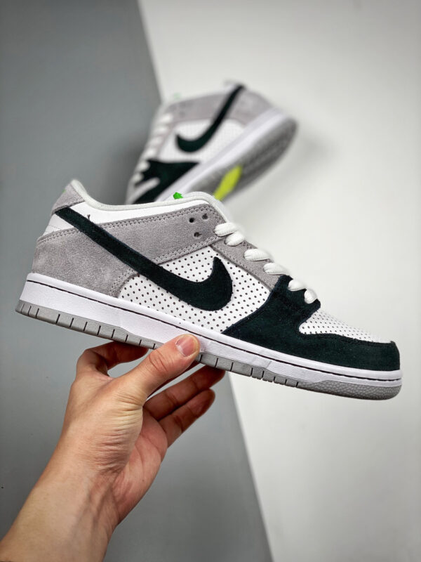 Nike SB Dunk Low Medium Grey White-Chlorophyll-Black For Sale