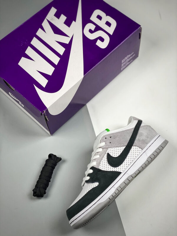 Nike SB Dunk Low Medium Grey White-Chlorophyll-Black For Sale