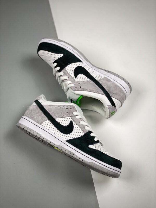 Nike SB Dunk Low Medium Grey White-Chlorophyll-Black For Sale