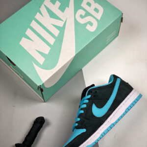 Nike SB Dunk Low Pro Black Clear Jade-White For Sale