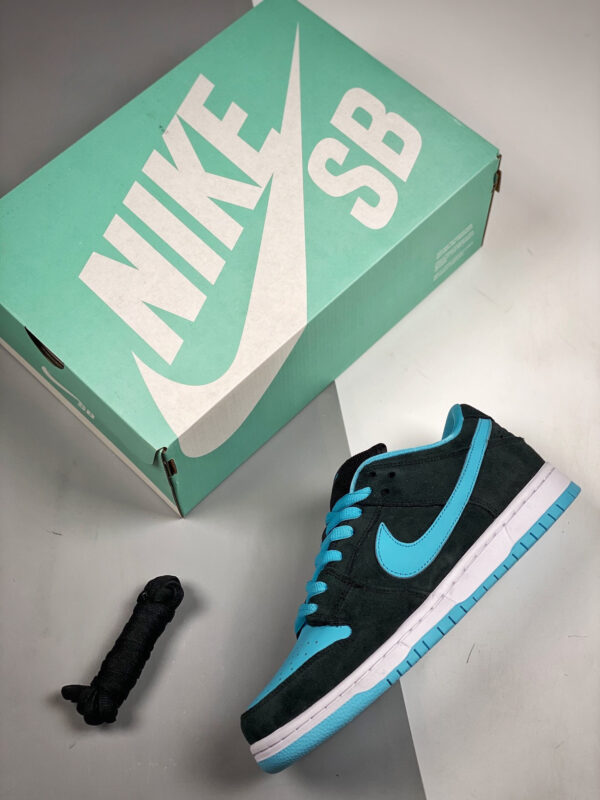 Nike SB Dunk Low Pro Black Clear Jade-White For Sale