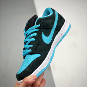 Nike SB Dunk Low Pro Black Clear Jade-White For Sale