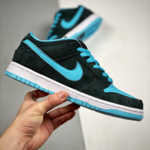 Nike SB Dunk Low Pro Black Clear Jade-White For Sale