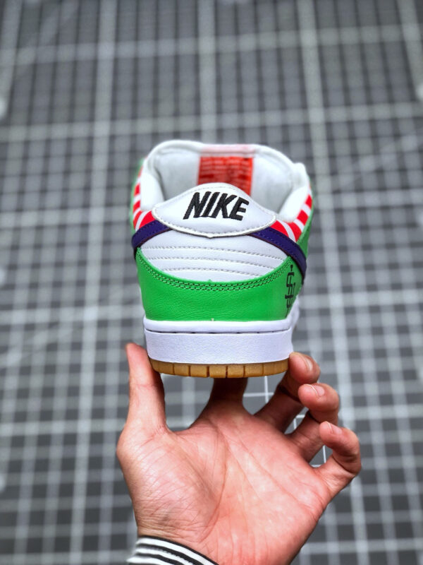 Nike SB Dunk Low White Purple Green For Sale