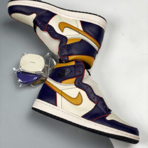 Nike SB x Air Jordan 1 High OG Lakers Court Purple Sail For Sale