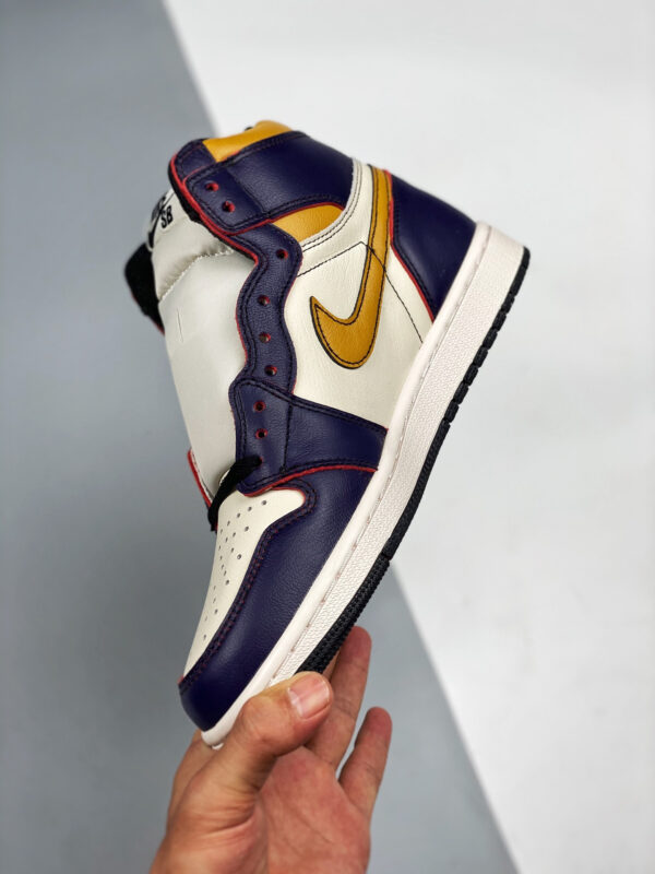 Nike SB x Air Jordan 1 High OG Lakers Court Purple Sail For Sale