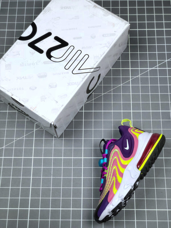 Nike WMNS Air Max 270 React ENG Eggplant White Magic Flamingo For Sale