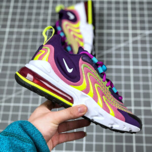 Nike WMNS Air Max 270 React ENG Eggplant White Magic Flamingo For Sale