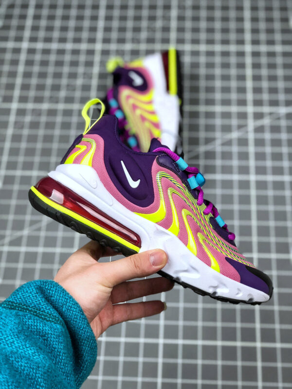 Nike WMNS Air Max 270 React ENG Eggplant White Magic Flamingo For Sale