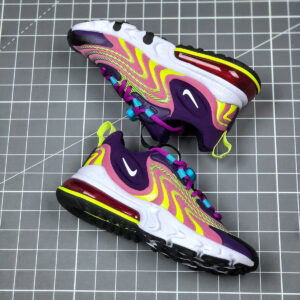 Nike WMNS Air Max 270 React ENG Eggplant White Magic Flamingo For Sale