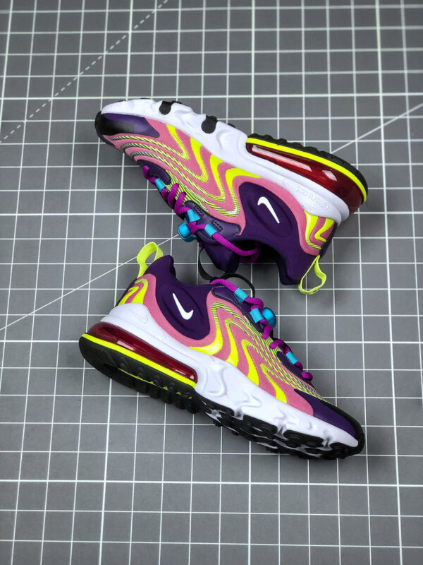 Nike WMNS Air Max 270 React ENG Eggplant White Magic Flamingo For Sale