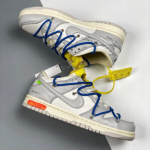 Off-White x Nike Dunk Low 10 of 50 Sail Grey Yellow For Sale