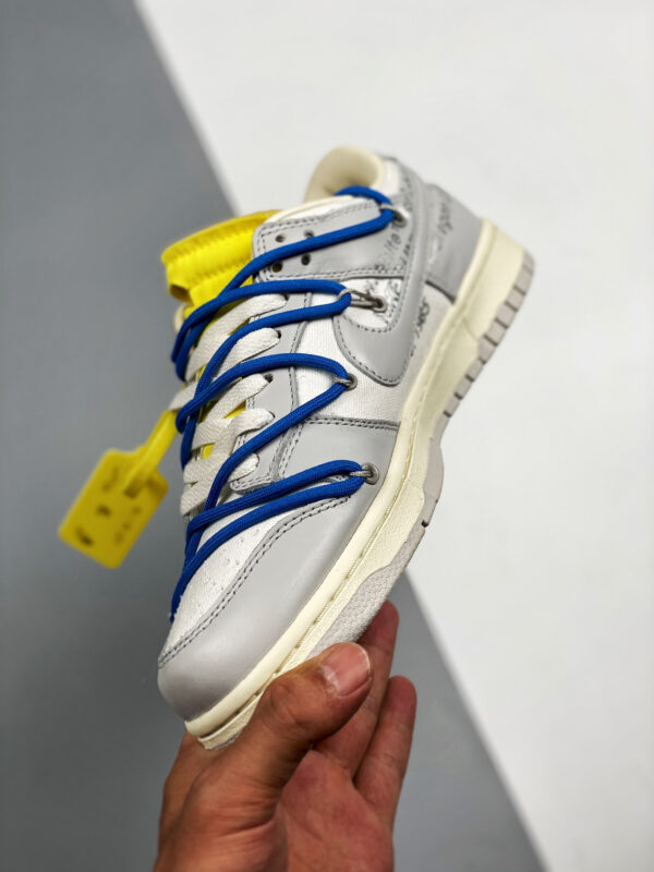 Off-White x Nike Dunk Low 10 of 50 Sail Grey Yellow For Sale